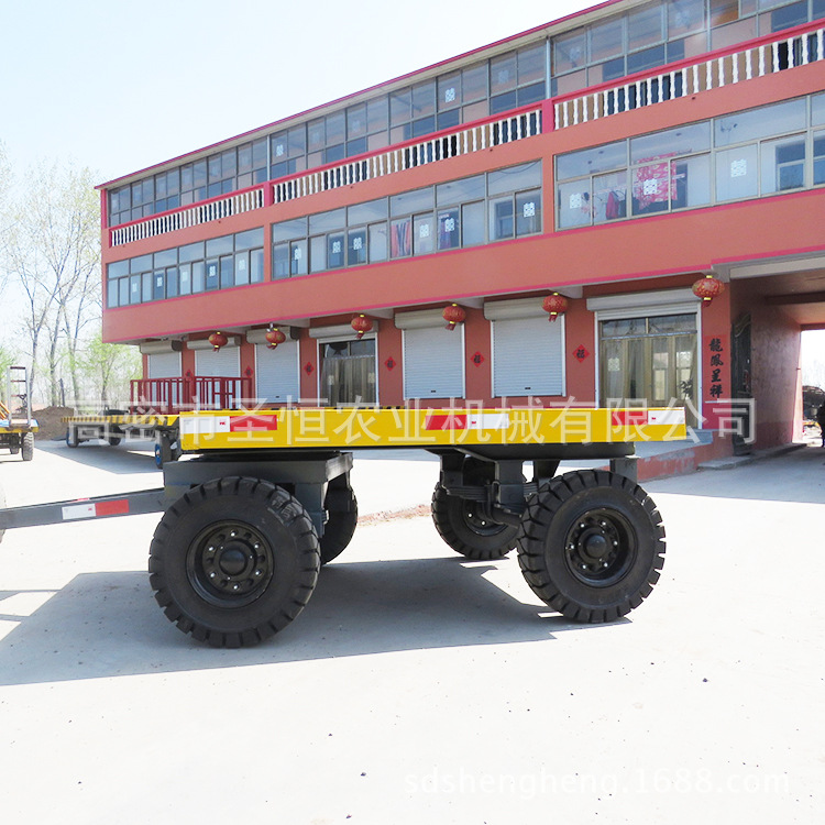农用搬家小型平板拖车拖拉机挂车平板运输设备码头运输拖车工具