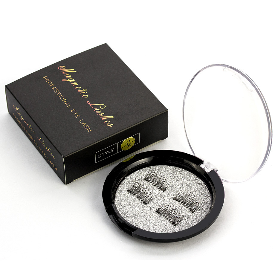 3D Magnetic false eyelashes Half eye Glue-free double magnetic 3d Half eye magnetic eyelash