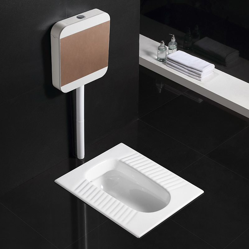 家用商用热销工程蹲便器 高温釉一体成型 大管道高品质强排污蹲厕|ru