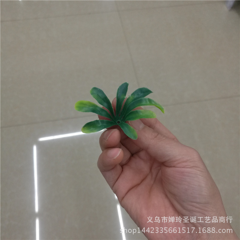 厂家供应仿真植物仿真花配件 6*3厘米塑料小水草 大量批发