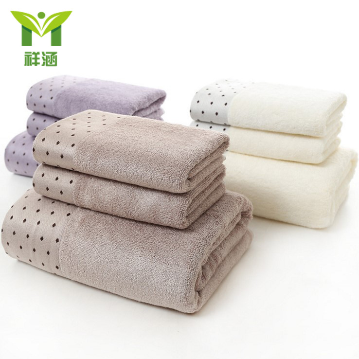 竹纤维套巾 纯棉柔软吸水洗脸面巾成人加厚商务毛巾批发 定制LOGO|ms