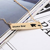 Foreign Trade Creative Letter Carving MAMA Bear Bear Pendant Necklace Good Friends Family Series