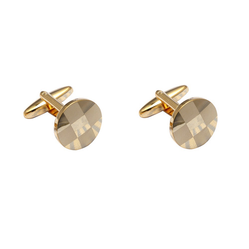 High quality French shirt cufflinks, new laser plaid cuffs, cross-border AliExpress business dress cuffs 388
