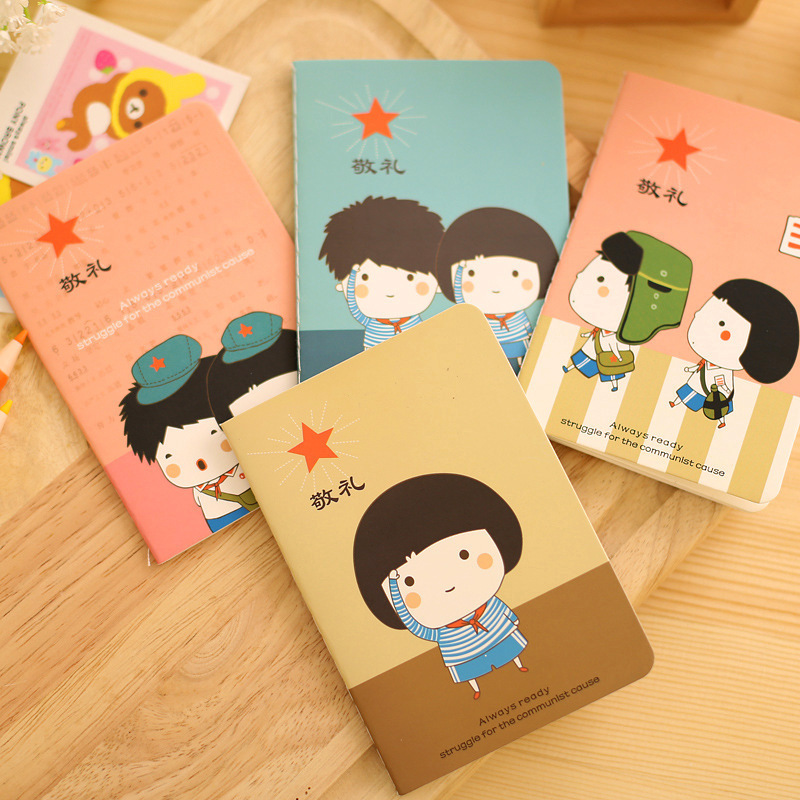 创意可爱卡通小本子 红领巾记事本 学生奖品礼品 淘宝赠品批发|ru