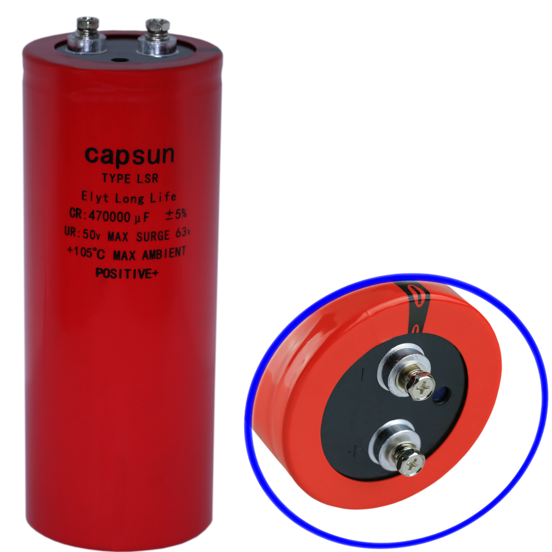 高频低阻抗铝电解电容器 470000UF50V储能电解电容,CAPSUN原装