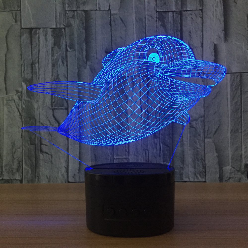 3d led 创意灯 相框式3d灯七彩遥控触摸礼品