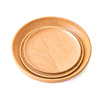 Hot -selling solid wood pallet wooden disc custom fruit plate snack plates round solid wood plate new products are online