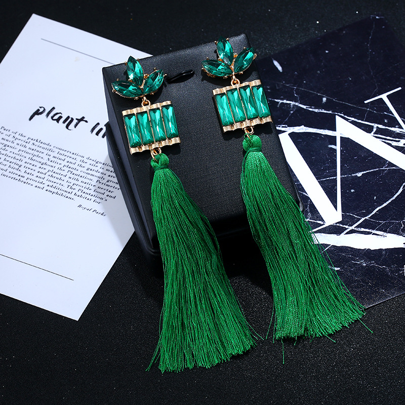 Occident and the United States alloy plating earring (blue)NHVA4522-blue