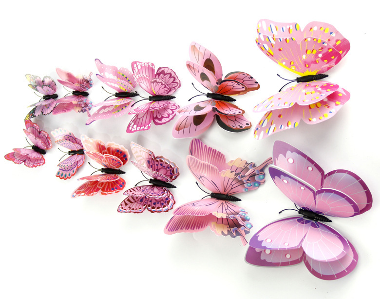 Creative Butterfly Wall Stickers 12-piece Set