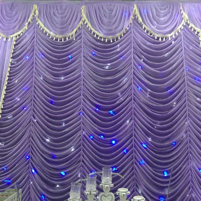 2020 new pattern Water ripples background Yarn wedding celebration decorate Curtain background Buman Wedding celebration prop arrangement