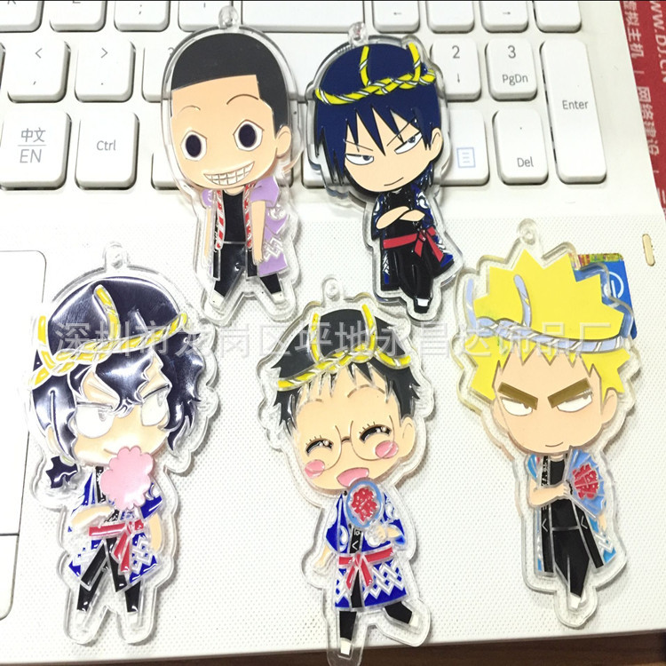 亚克力卡通人物钥匙扣 动漫亚克力挂件 浮雕亚克力人物挂件