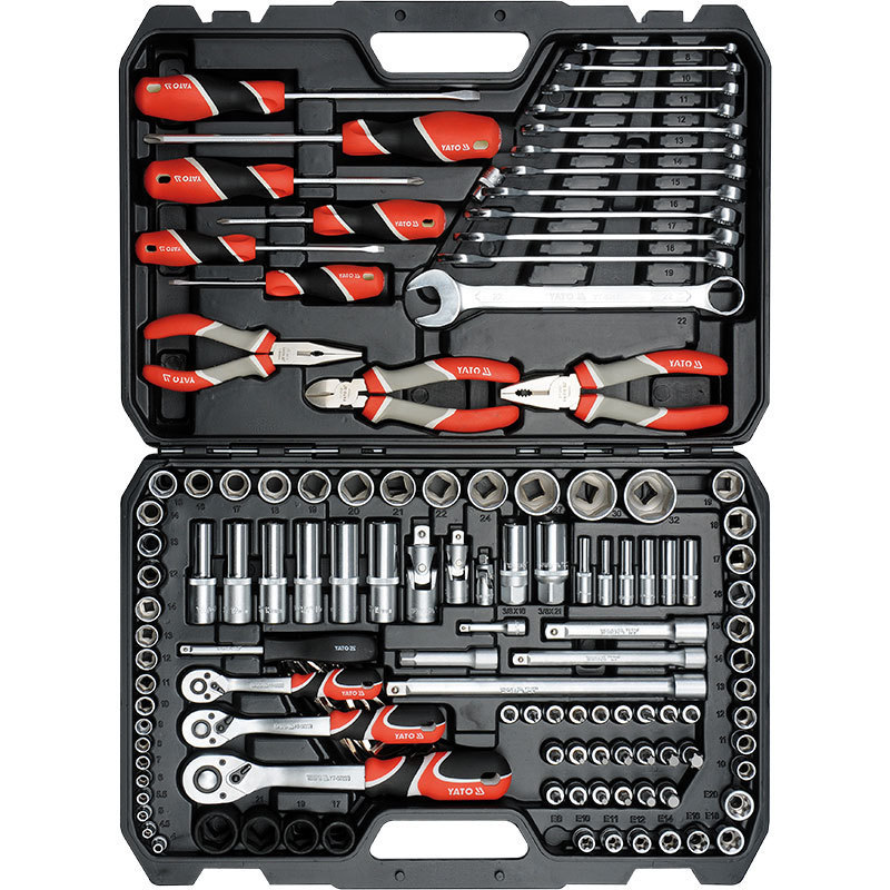 易尔拓129件套224件套机工维修工具套装工具箱组套