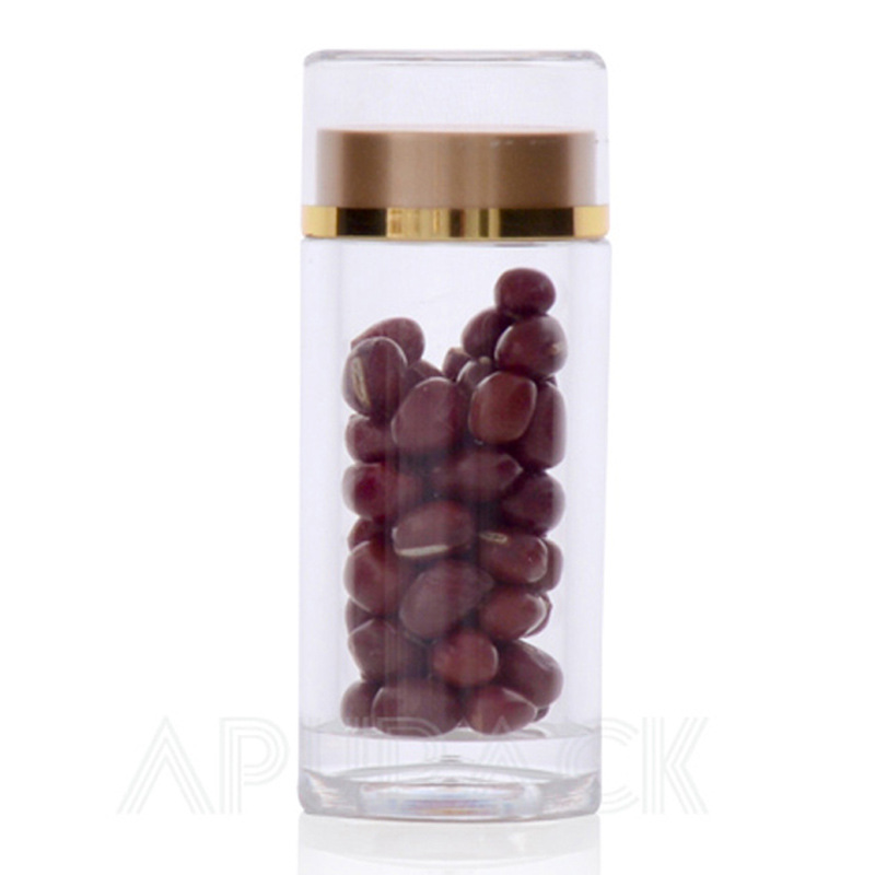 30g海参瓶石斛虫草高档高透亚克力保健品瓶双层盖胶囊枸杞瓶