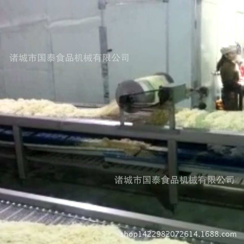 自动炒面机器 蒸煮炒面生产线设备  304不锈钢材料 网带自动传送