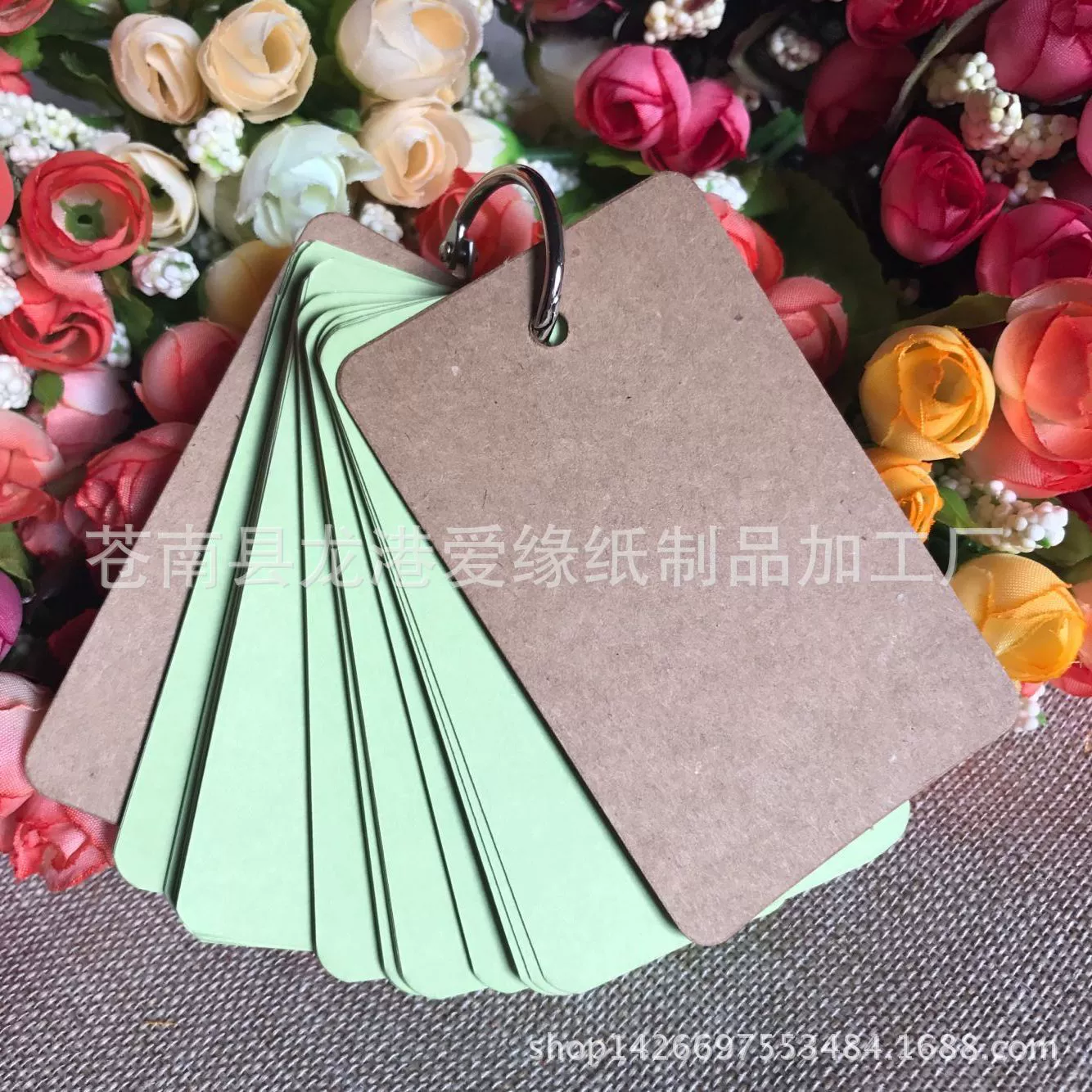 Карты-слова Vocabulary Flash Cards, пронумерованные колец, 9×5.4 см, 50 страниц, Разноцветные обложки