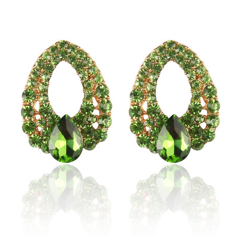 Fashion Water Drop Sapphire Multicolor Earrings Wholesale display picture 7