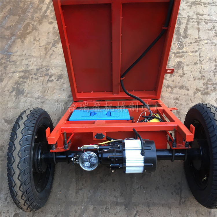 电动手推车工地搬砖拉砖手推电动平板车砖厂窑