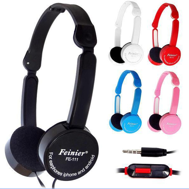 Mobile phone creative wire-controlled folding Children's Day headphones electronic gift headphones wholesale
