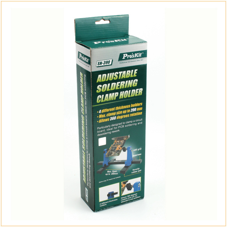 台湾宝工/Pro'skit  SN-390 可调式焊接辅助夹座 支架夹座 万向夹