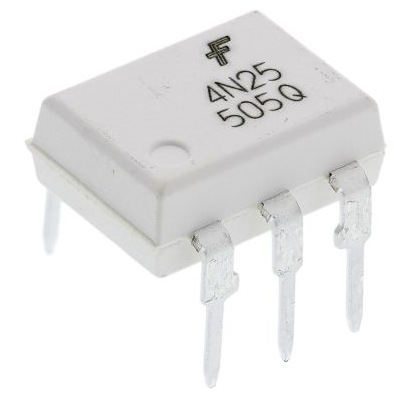 光耦 4N25M, 直流输入, 晶体管输出, 6引脚 DIP-W 封装