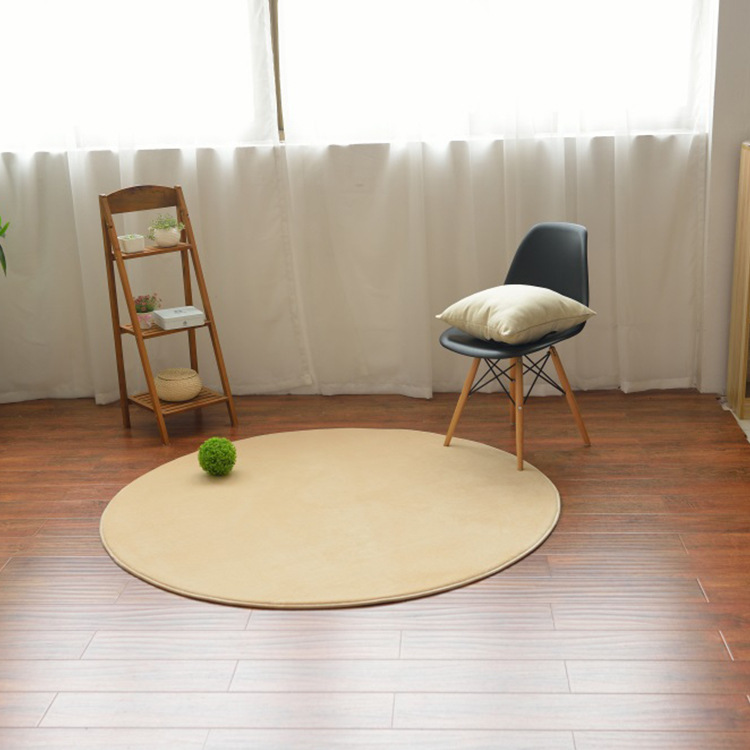 Exportación de estilo japonés simple alfombra de piso redondo tatami perezoso sofá alfombra dormitorio sala de estar coral polar antideslizante alfombra de piso