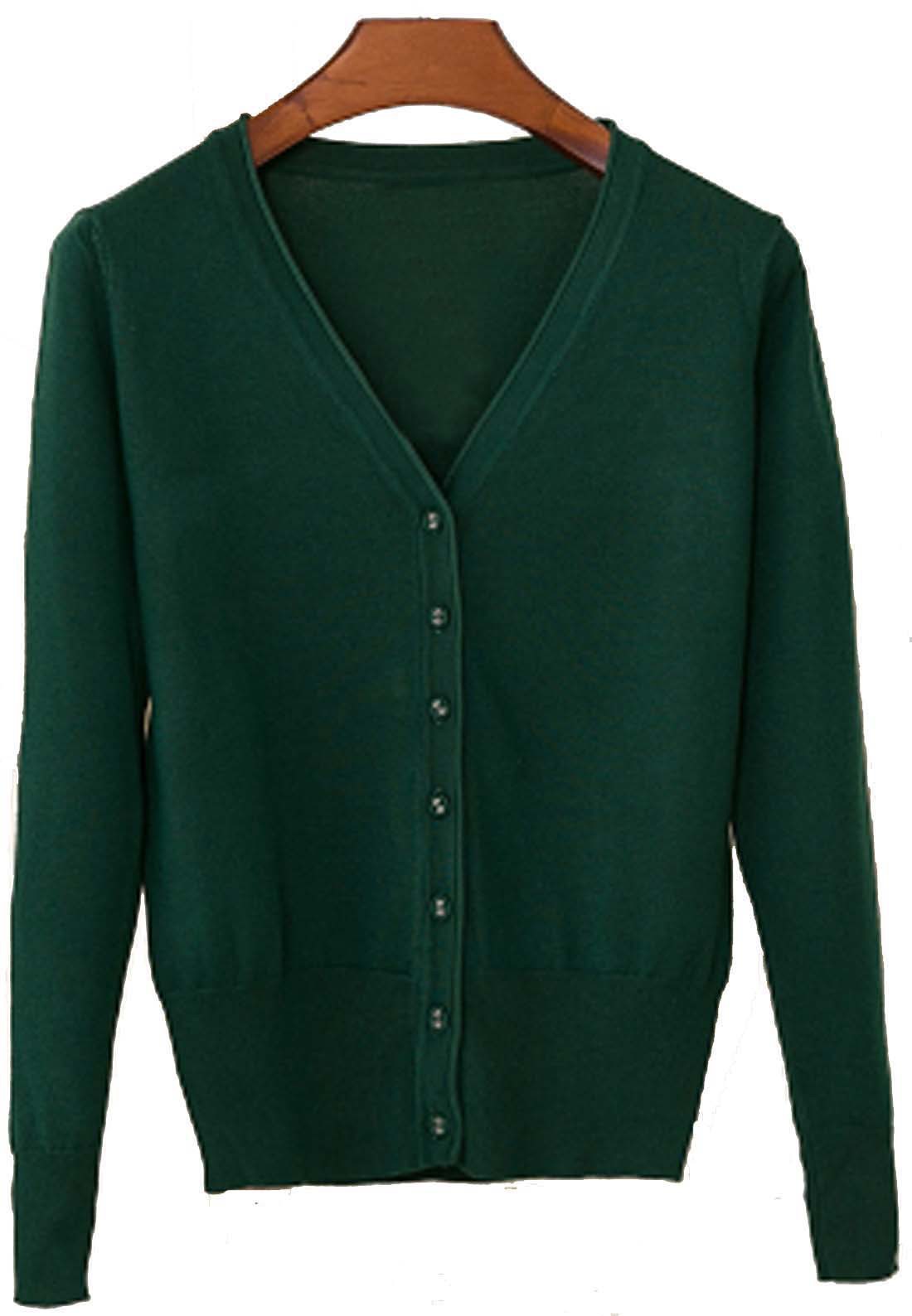 春夏秋 薄手 Vネック 日焼け止 冷房対策 毛玉 (25)