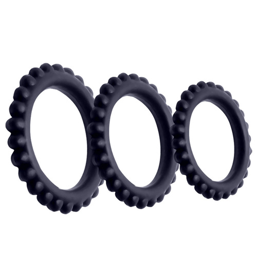 Baile three-ring silicone ring for men adult products 210143