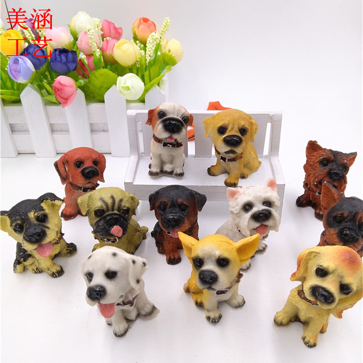 树脂工艺品家居摆件 5CM12小狗景点礼品车载用品摆饰 淘宝赠品