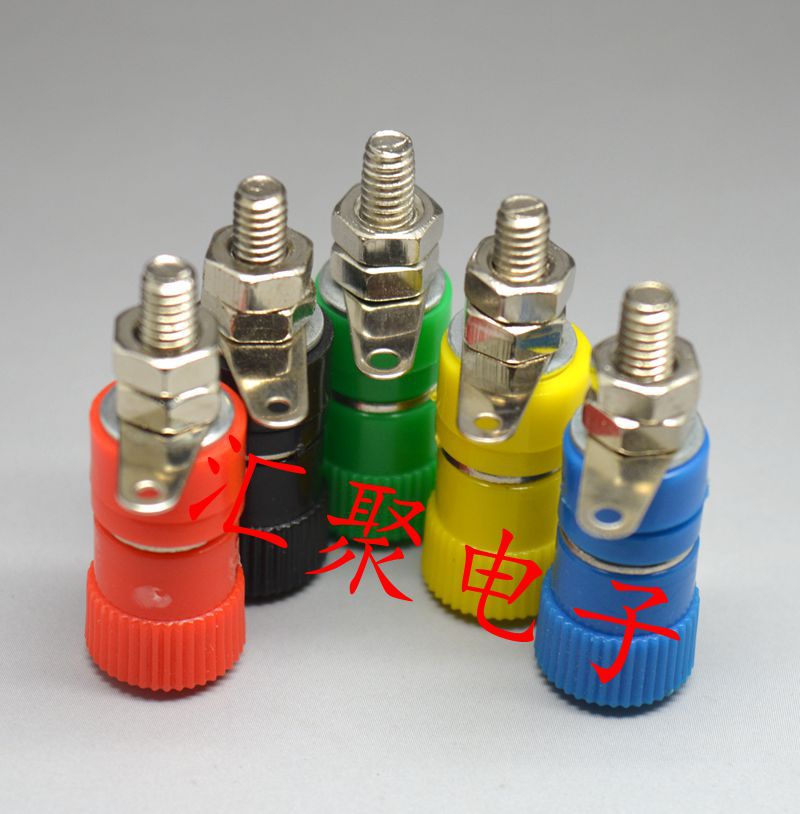 《黄绿蓝》JS-919接线柱4mm仪器仪表用香蕉插座 测试接插件接地柱