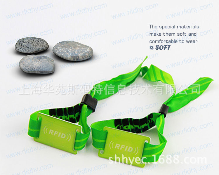 RFID Fabric Woven Wristband (4