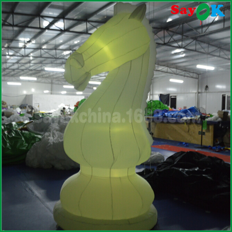 定制2.5米高度充气国际象棋 LED灯光广告西洋棋 仿真象棋