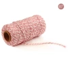 07# pink+white*2mm two -color cotton rope (100 yards)
