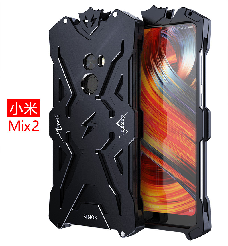 SIMON THOR Aviation Aluminum Alloy Shockproof Armor Metal Case Cover for Xiaomi Mi MIX 2