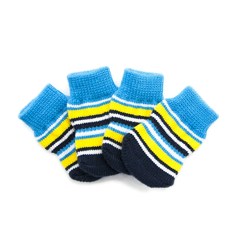 Носки для собак Носки для домашних животных Нескользящие хлопковые носки Чехол для лапки собаки Тедди Собака Пудель Товары Обувь для собак Чехол на носки PS006