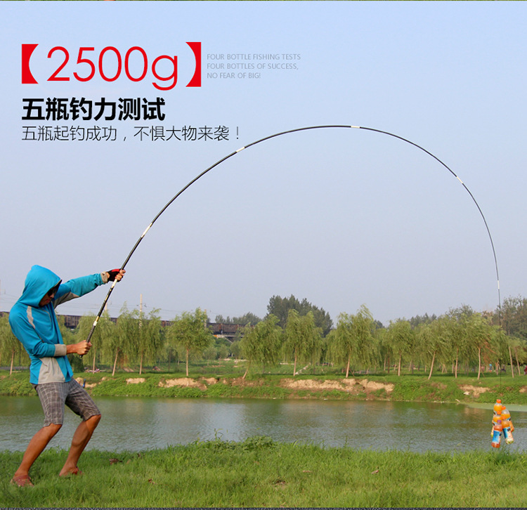 Vara de Pesca Nova Taiwan Ultraleve Super Duro Carbono Carpa 28 Escala 3.6 M-8.1 m 20 Varas de pescar