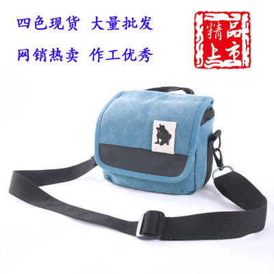 Backpackers canvas Monosyllabic reaction Camera bag Micro single One shoulder camera bag SONY A6000 A7R RX100 camera bag