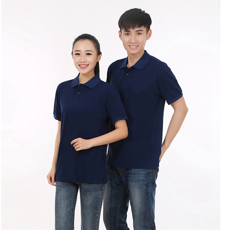 wholesale customized men and women T-shirt Printed Short sleeved Lapel personality DIY coverall Work Shirts