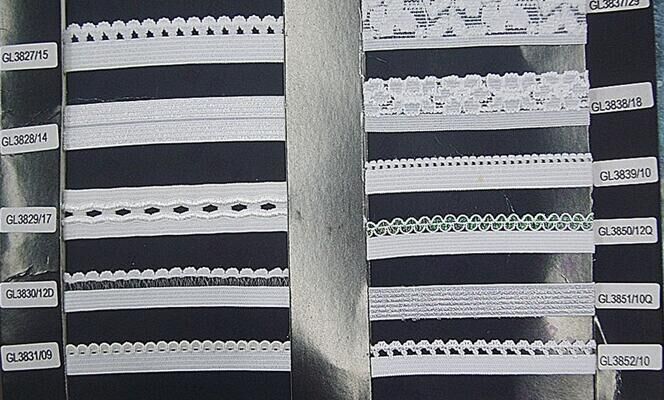 1公分弹力花边松紧带 尼龙松紧带带 内衣用辅料