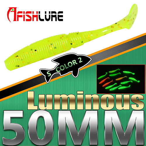 Shallow diving Paddle Tail Lures 10 Colors Soft Plastic Baits Bass Trout Saltwater Sea Fishing Lure