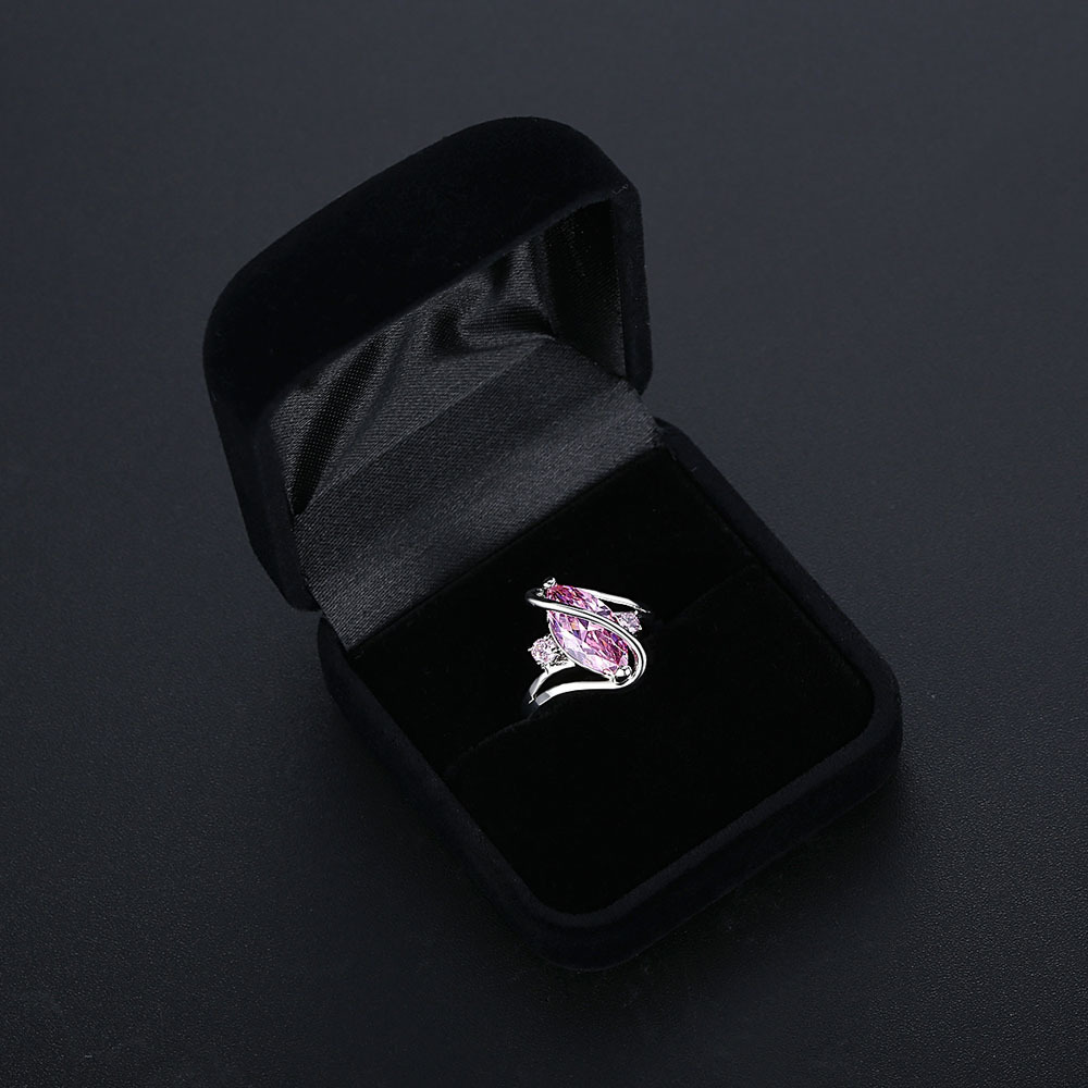 velvet Material Glam Retro Solid Color Velvet Jewelry Boxes
