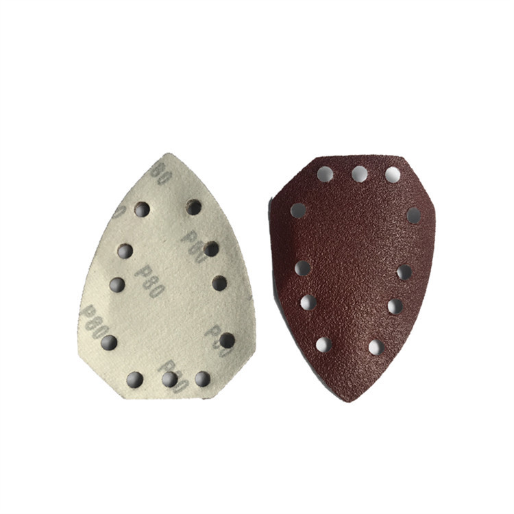 定制不规则多孔红砂砂纸 卡捷牌木工打磨专用拉绒片
