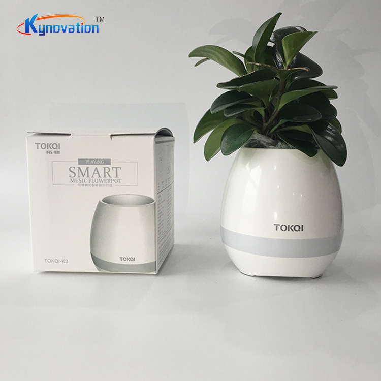 拓骐k3 智能音乐花盆 创意礼品可弹奏钢琴音乐花盆 蓝牙音箱 厂家