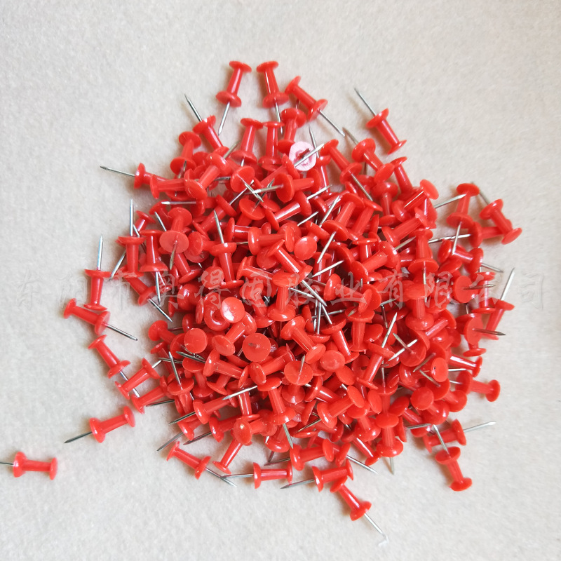 批发奥得固小号透明塑料工字钉 502胶水开口针工字钉 多色随机发|ru