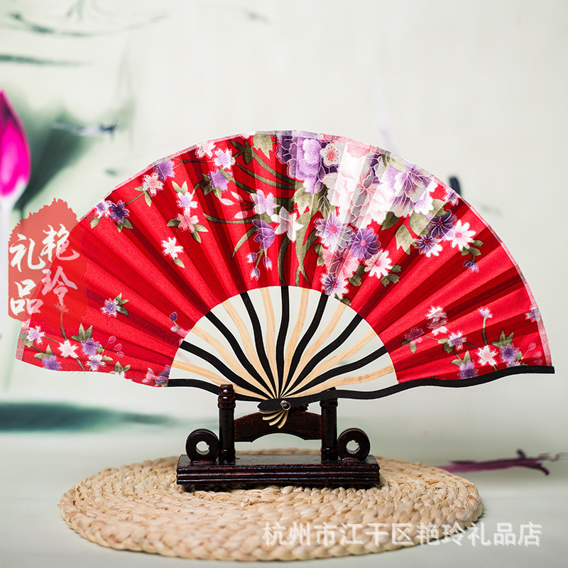 日式和风女扇子折扇弯曲柄龙扇中国风礼品扇旗袍和服服装配饰 价格 厂家 哪里买 我有货 B 5yoho Cn