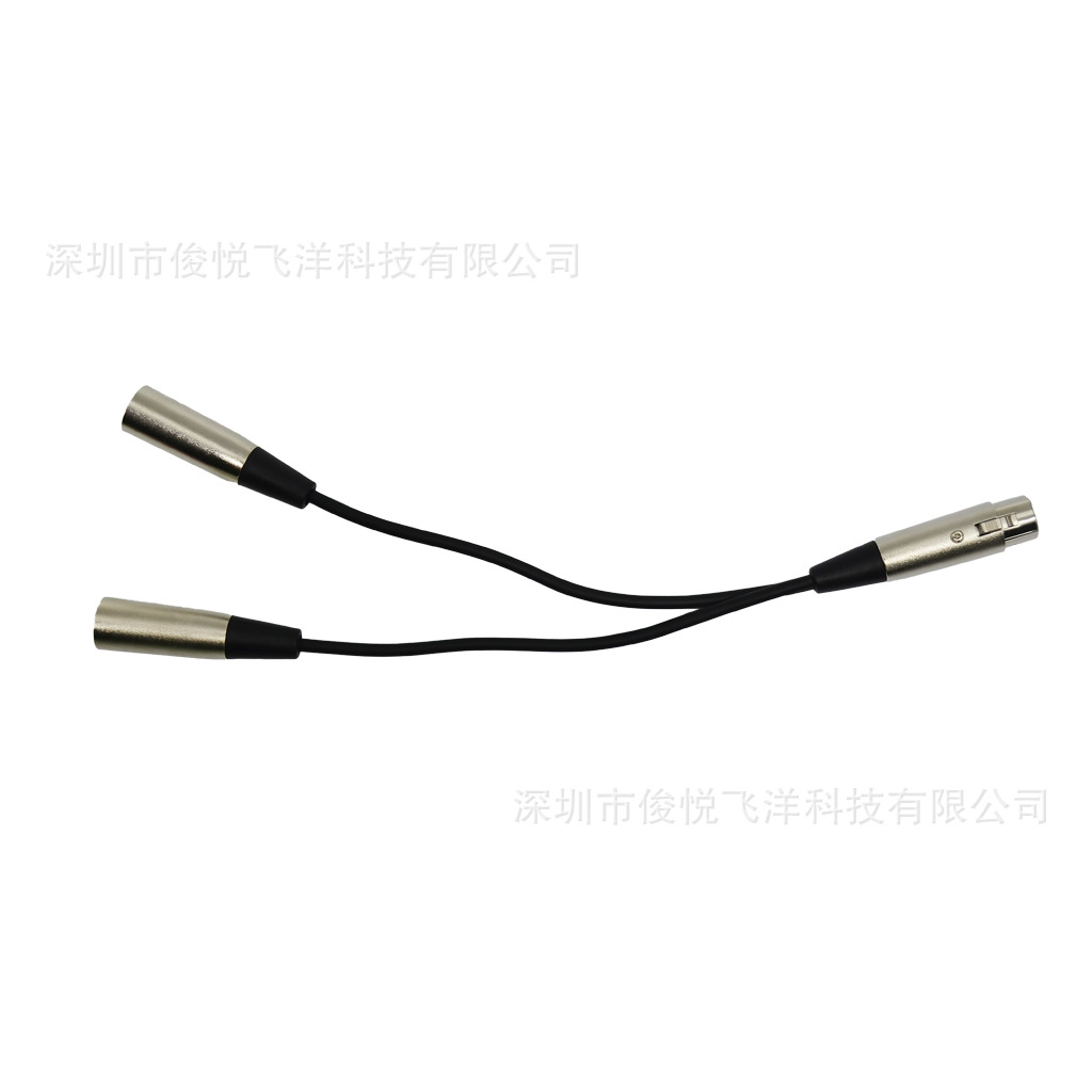 Factory wholesale XLR XLR line Microphone cord 30cm 1 female to 2 male