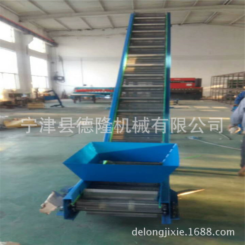 爬坡网带输送机 网带提升输送机 斜坡提升机 不锈钢皮带输送机