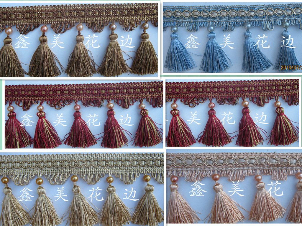 窗帘珠子吊坠 窗帘流苏穗 手工吊球花穗 婚庆欧式幔头装饰挂球边