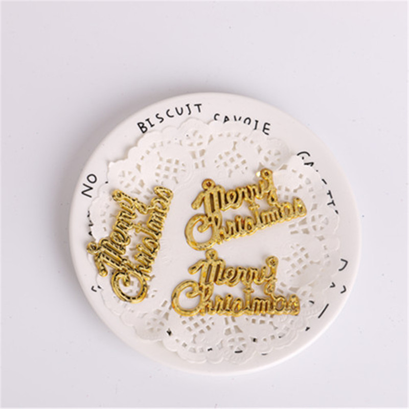 Minúsculas Navidad carácter tarjeta carta decoración navideña regalo árbol de Navidad colgante Feliz Navidad texto en inglés