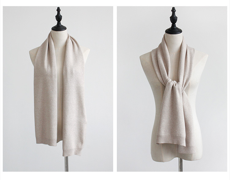 Woolenscarf (Beige -150X25cm)NHNBS1771-Beige -150X25cm