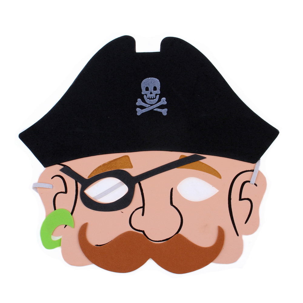 10g Halloween kindergarten Eva máscara de dibujos animados actividad padre-hijo animal vestido pirata máscara calabaza Murciélago